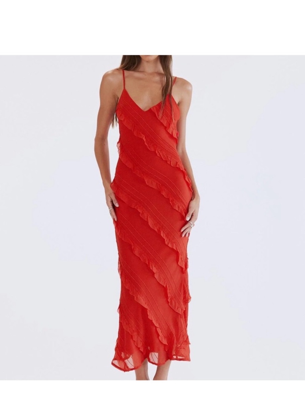 Princess Polly NWT red maxi dress